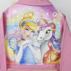 Chaqueta vaquera La Cenicienta Disney con Unicornio de Fantasía